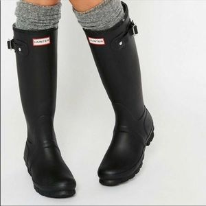 Hunter Tall Black Rain Boots Original